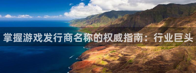 门徒平台官网首页：掌握游戏发行商名称的权威指南：行业巨头